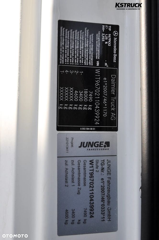 Mercedes-Benz Atego 818 L Kontener 7,25 - 22