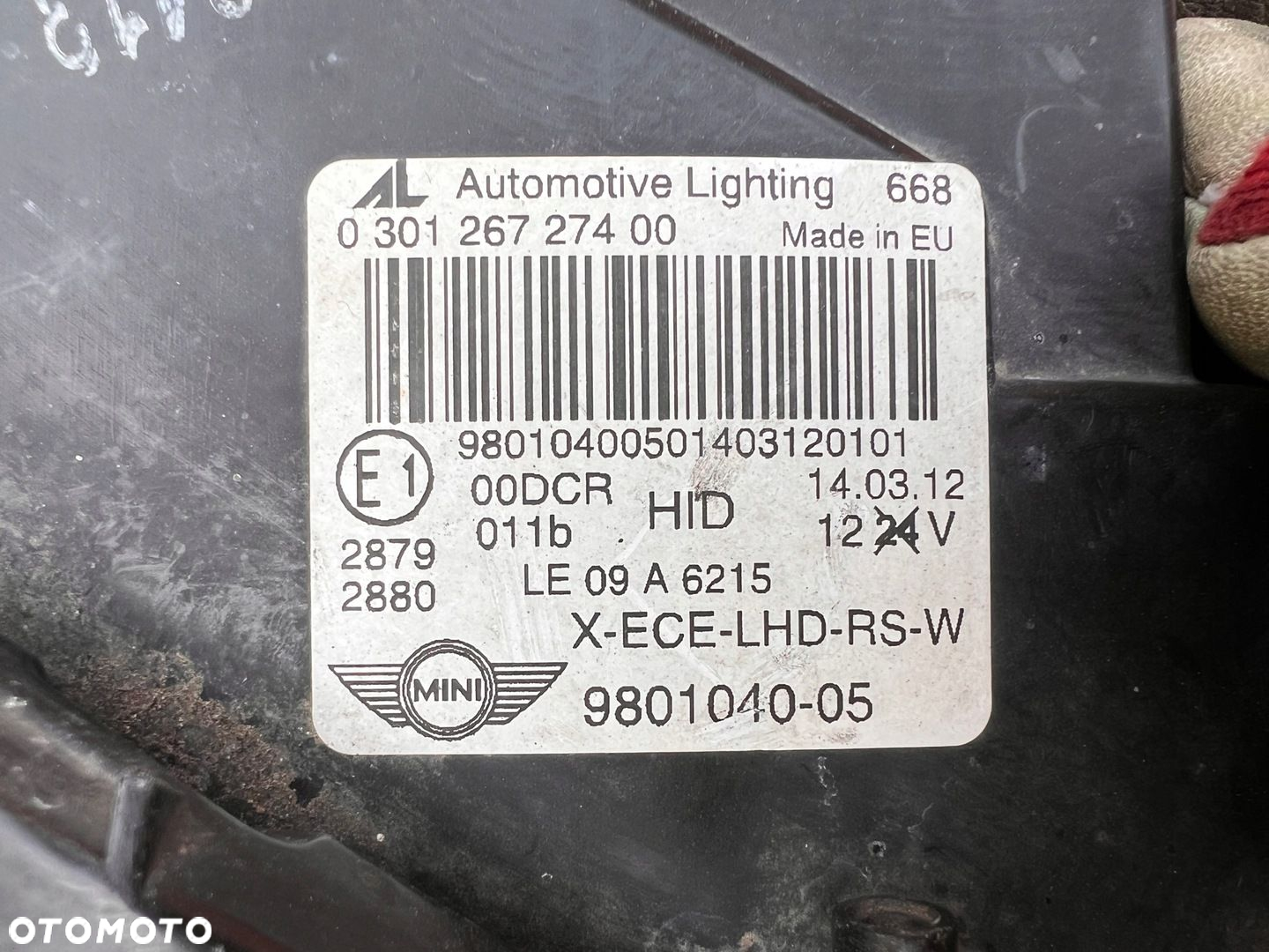 Lampa przednia MINI R60 COUNTRYMAN XENON PRAWA EUROPA AL - 3