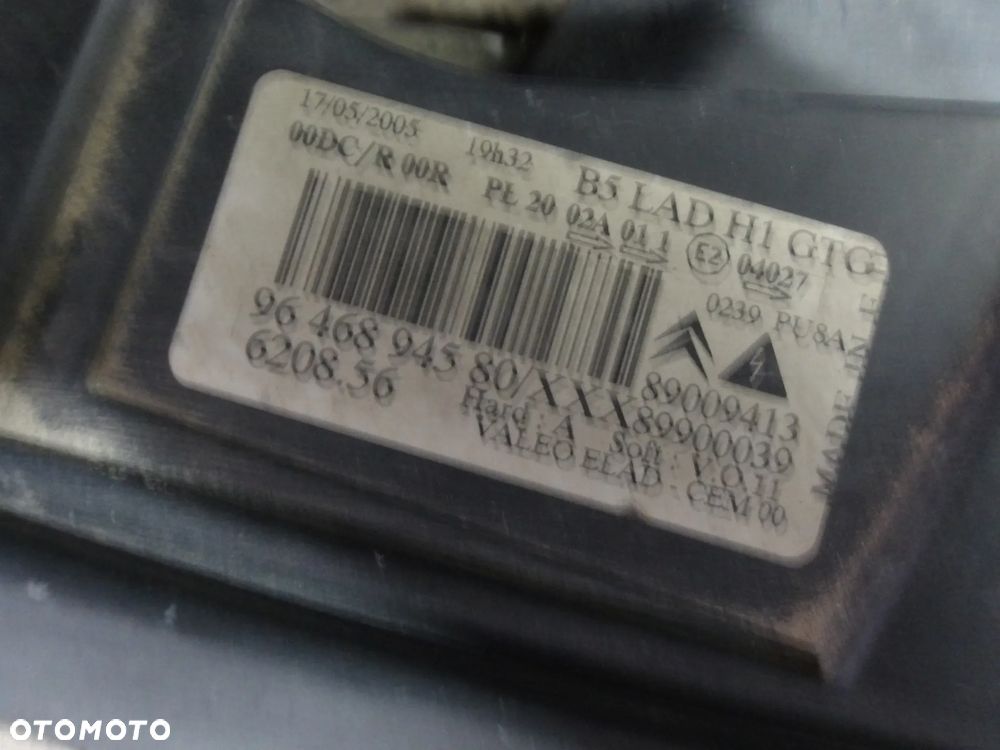 LAMPA LEWA PRAWA PRZÓD PRZEDNIA XENON CITROEN C4 I F-VAT - 16