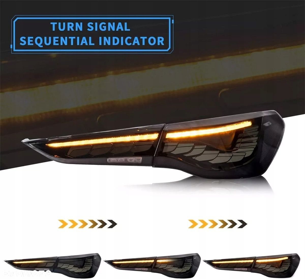 Lampy tyl ne kpl Vland Full Led Neon Oled Tuning Bmw 4 g22 g23 g26 g82 20- - 5