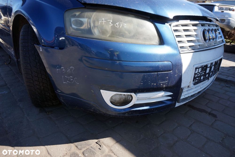 ZDERZAK PRZEDNI A3 8P LZ5C  NIEBIESKI AUDI 2003-2008 - 2