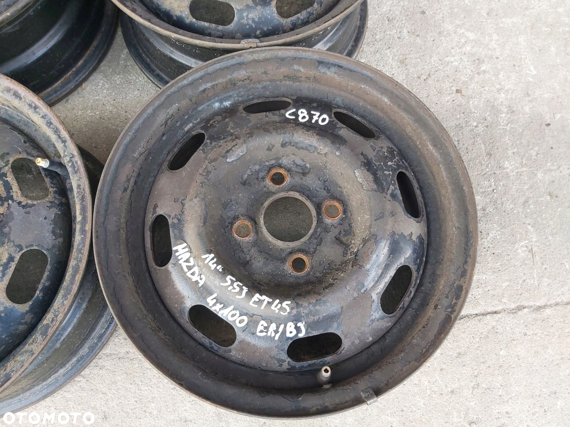 Mazda Toyota Yaris I felga stalowa felgi 14 cali 4x100 X-40704 - 16