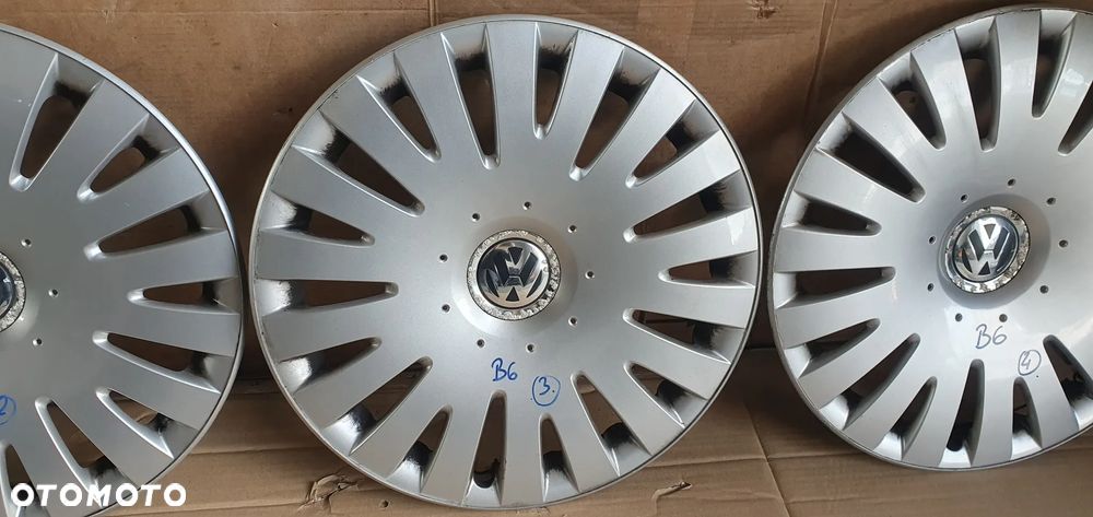 Dekielki kołpaki kapsle komplet 16" VW Passat B6 3C0601147D - 5