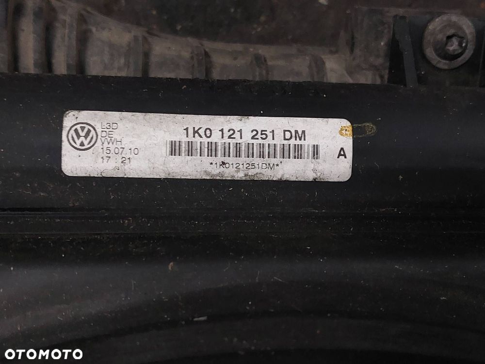 CHŁODNICE KOMPLET + WENTYLATORY LEON II 2.0 TDI AUTOMAT 1K0121251DM - 2