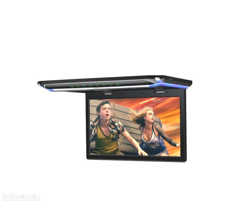 TELA DE TETO ULTRA FINA DE 15,6" COM LUZ LED HDMI 1080P USB E SD - 6