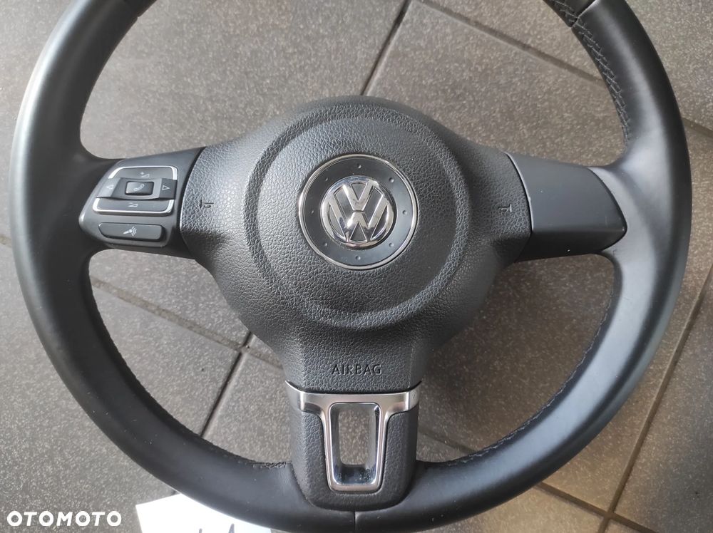 KIEROWNICA 3 RAMIENNA MULTIFUNKCJA SKÓRA SKÓRZANA VW SIROCCO CADDY GOLF 5 6 PASSAT B6 B7 CC POLO 5 6 EOS TOURAN UP KOMPLET WYSYŁKA !!! - 3