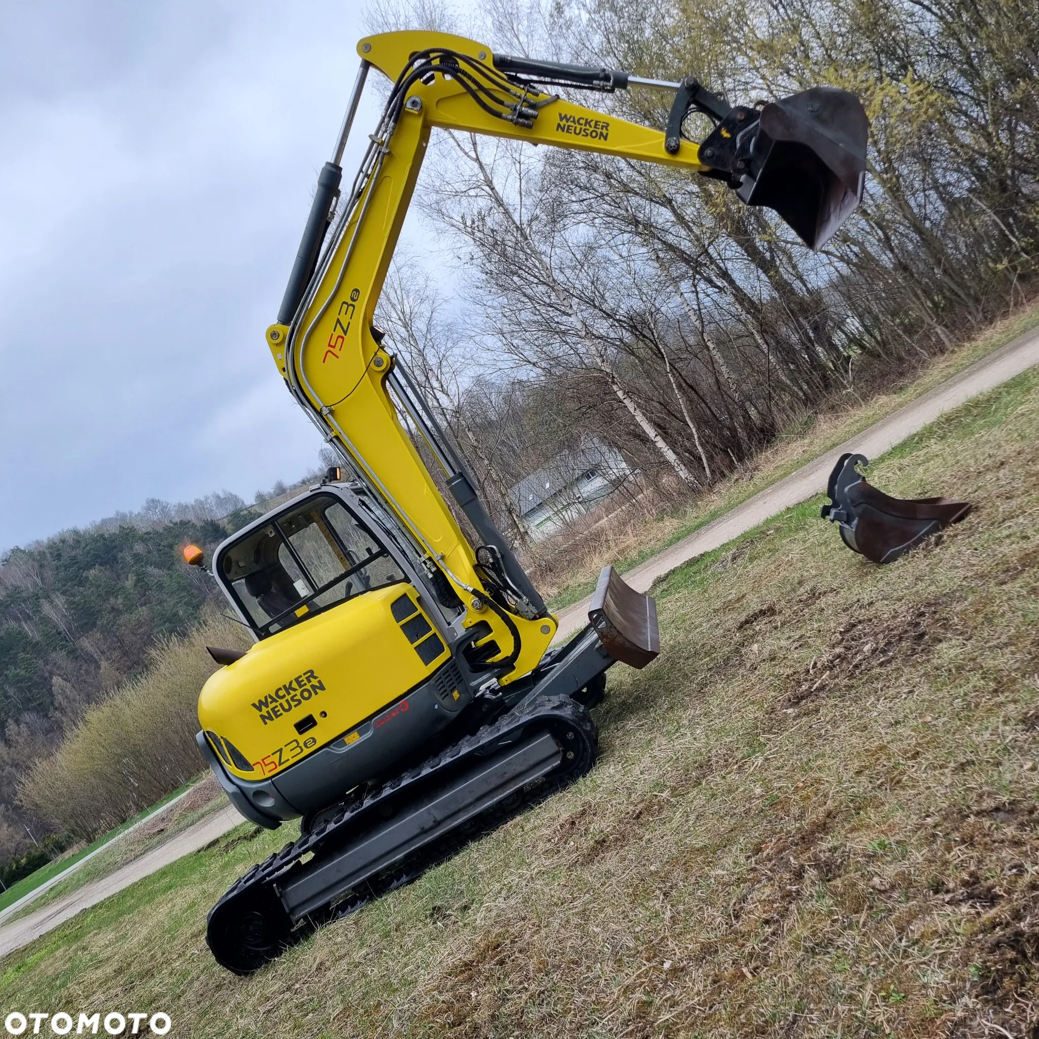 Wacker Neuson 8 ton Koparka Gąsienicowa 75Z3- komplet łyżek!- 2015r IMPORT NORWEGIA Klima jak Nowa - 14