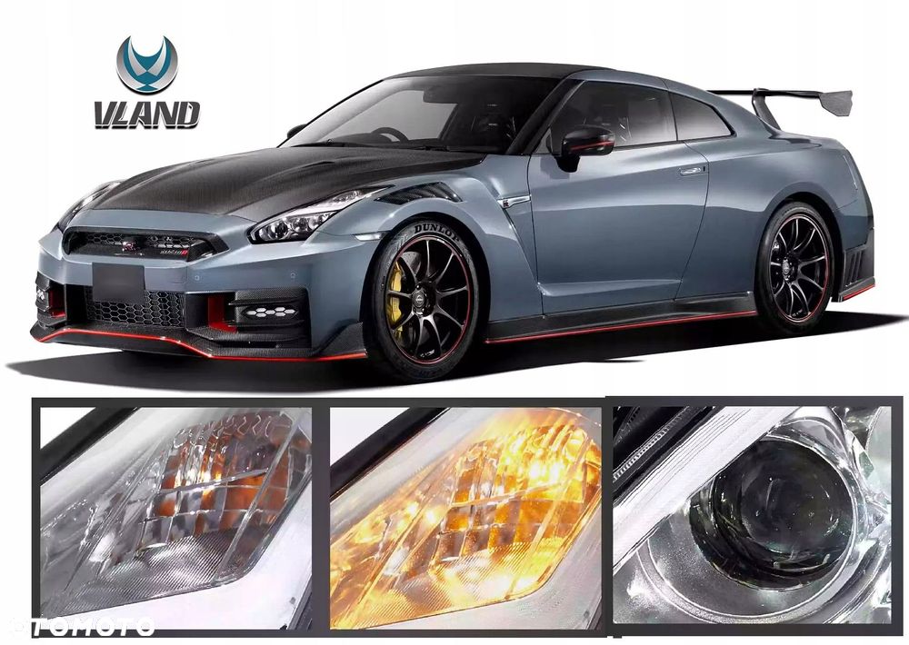 reflektory lampy kpl led neon tuning lift-look nissan gtr gt-r r35 2008-25 - 5