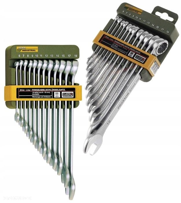PROXXON ZESTAW KOMPLET KLUCZY PŁASKO-OCZKOWYCH 6-19 MM 12 SZTUK PR23820 - 6