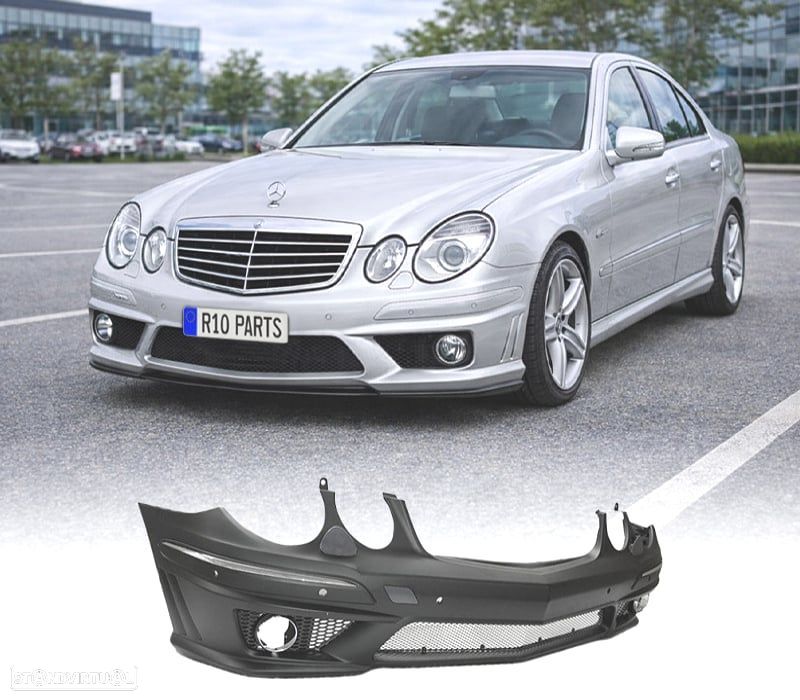 PÁRA-CHOQUES FRONTAL MERCEDES CLASE E W211 06-09 LOOK AMG + NEVOEIRO - 1