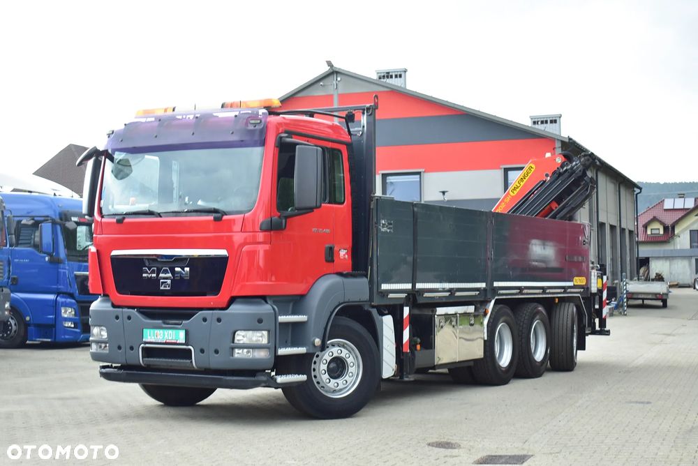 MAN TGS 35.480 Tridem 8x4 /Skrzynia 7.20m./ Palfinger PK 34002 SH/ Wciągarka/ 8 Segmentów/ 22m. / 5 i 6 Funcja/ Rotator/ Pilot/  Manual/ Euro 5/ Autokran/ Ladekran/ Kran/ HDS/ Seilwinde / Sprowadzony ! - 6