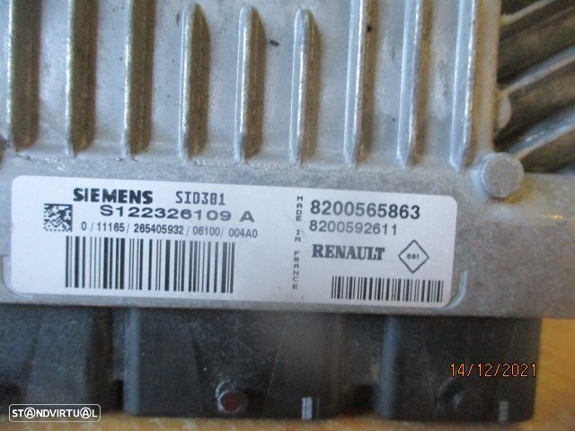 Centralina 8200565863 8200481866F RENAULT MEGANE 2 2008 1.5Dci SIEMENS - 2