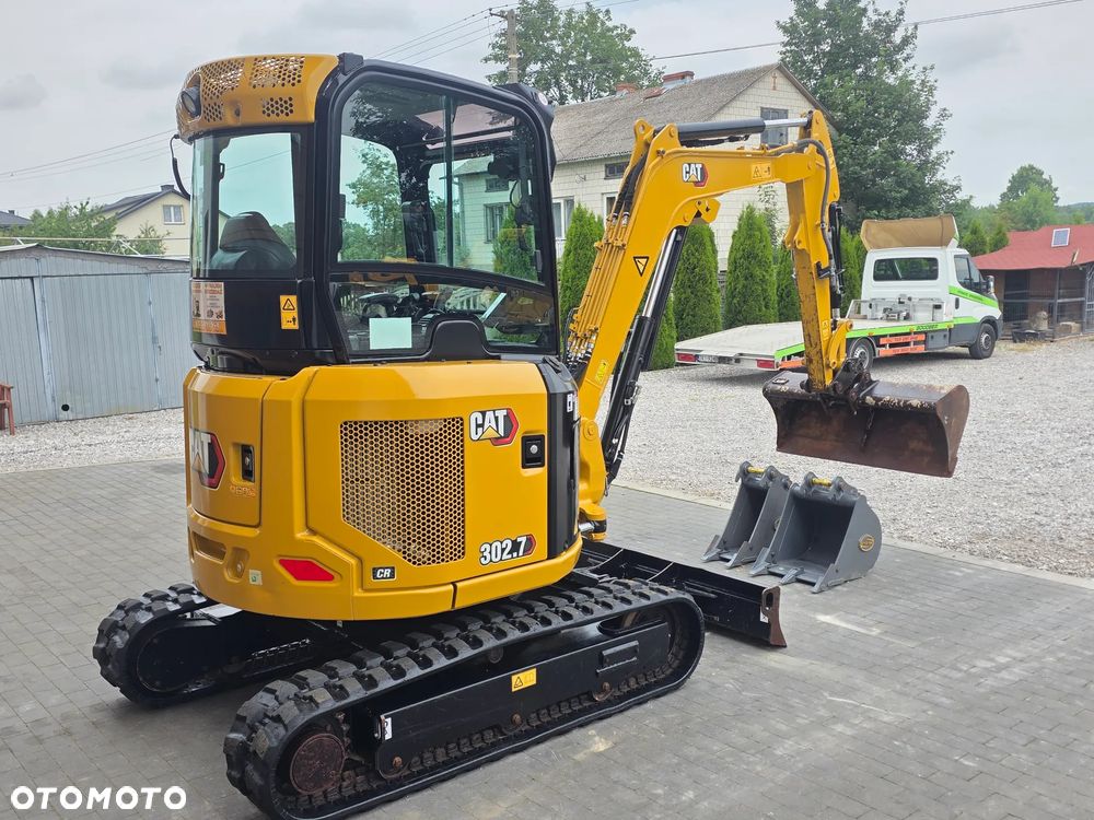Caterpillar CAT 302.7 CR mini koparka szybkozłącze 3 łyżki piękna serwisowana 1 wł JCB sprowadzona w oryginale - 4