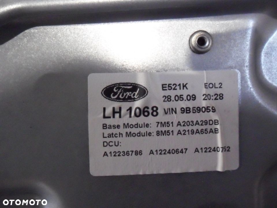 FORD FOCUS MK2 LIFT KOMBI 07-11 2009r PODNOŚNIK SZYB PRAWY PRZÓD - 4