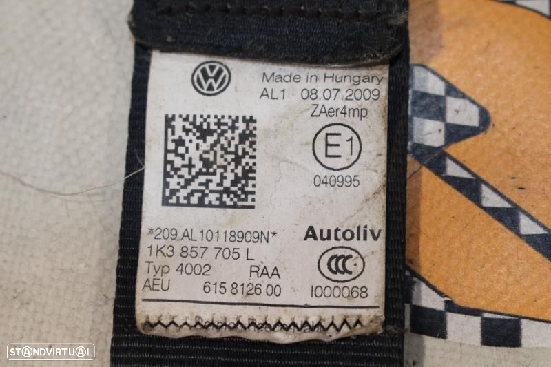 Cintos Frontais Volkswagen Golf Vi (5K1)  Cinto Da Frente Vw Golf 6 De - 9
