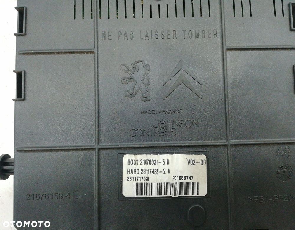 MODUŁ BSI CITROEN C4 9661940480 - 5