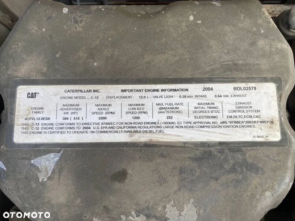 SILNIK CATERPILLAR C12 , 4CPXL12.0ESK CLAAS LEXION 580 - 2