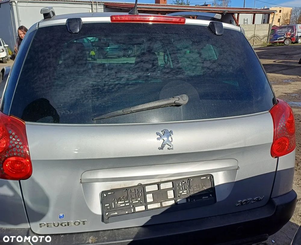 PEUGEOT 207 07r KOMBI SW KLAPA BAGAŻNIKA SZYBA TYŁ KOMPLETNA EZRC - 1