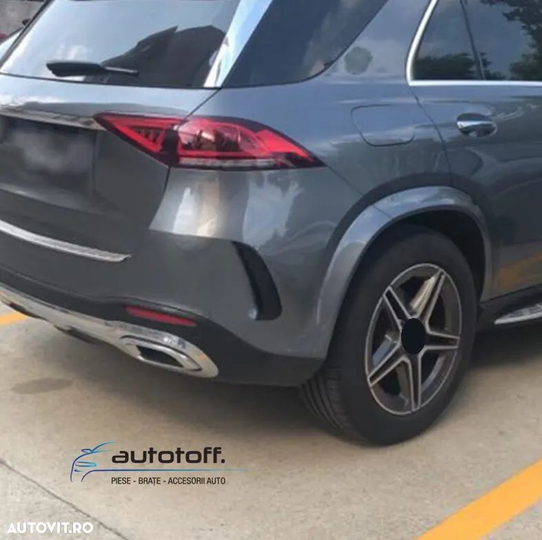 Flapsuri bara spate Mercedes GLE SUV W167 (2020+) Negru lucios - 1