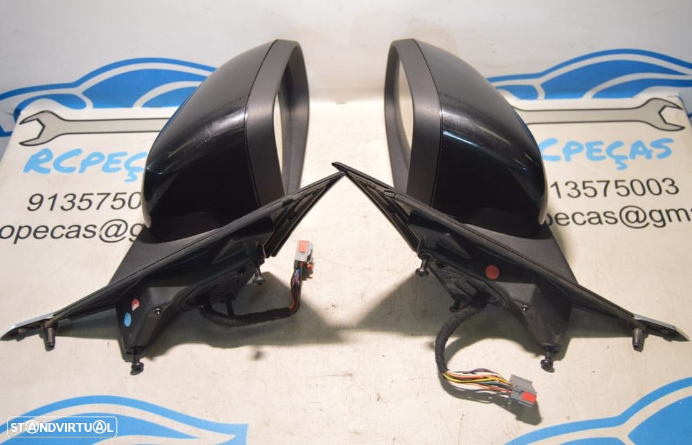 ESPELHO ESPELHOS RETROVISOR RETROVISORES ESQUERDO DIREITO ELETRICO AQUECIDOS LUZ PRESENÇA PISCA PISCAS JAGUAR 3303050 A049504 3040018 E2053040 JAGUAR XF I 1 MK1 X250 2.7 D 207CV ELD 11190808 0344109 - 12