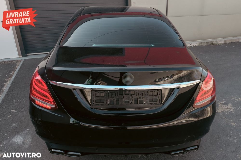 Ornamente Bara Spate Flapsuri Mercedes C Class W205 (2014-2020) Carbon Film- livrare gratuita - 24
