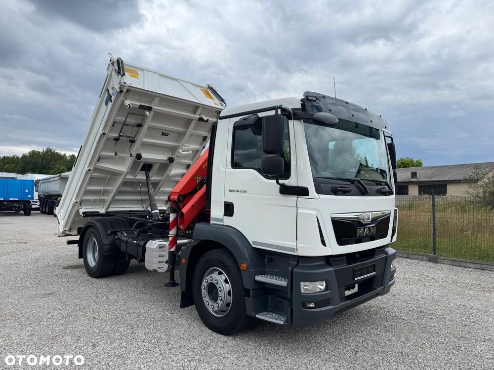 MAN TGM 18.250, PALFINGER 11001K + WYWROTKA MEILLER KIPPER, - 3