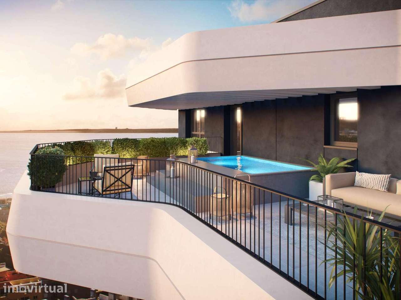 Penthouse T2 no Distrikt com Piscina Privativa - Grande imagem: 2/6