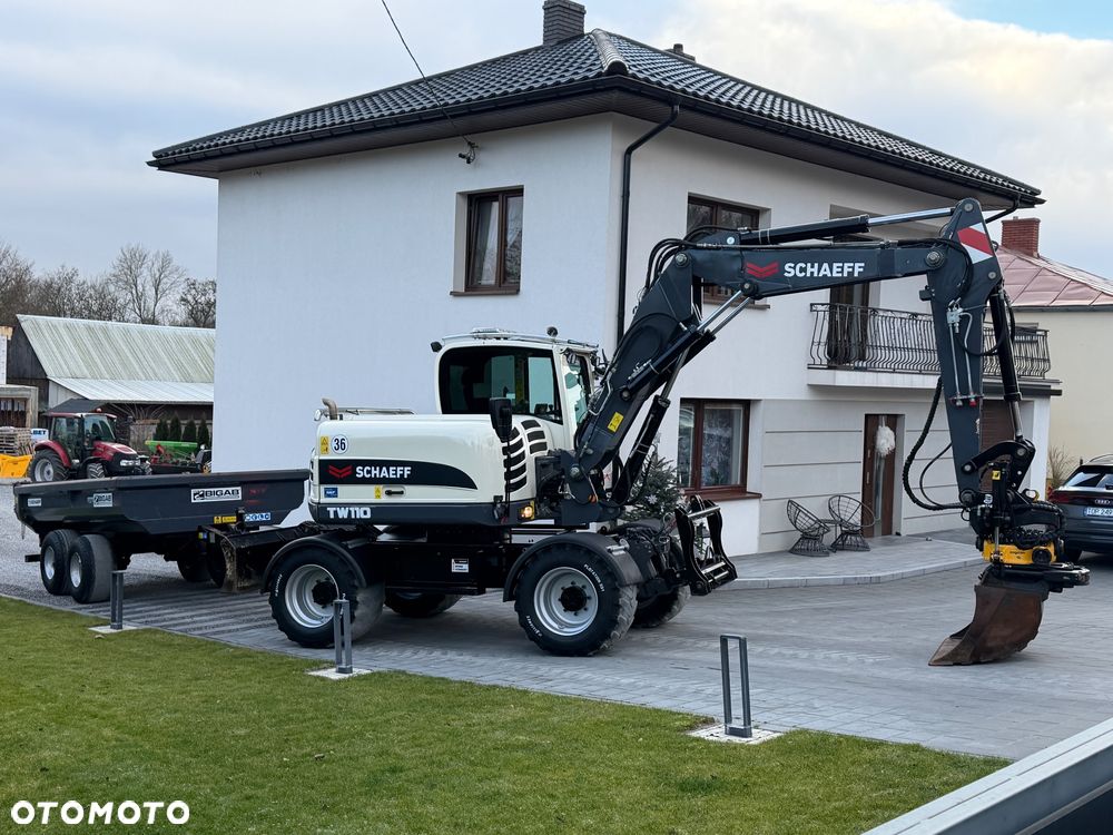 Schaeff TW110!! Terex TW110! Przyczepa! Idealny stan! [koparka kołowa] - 8