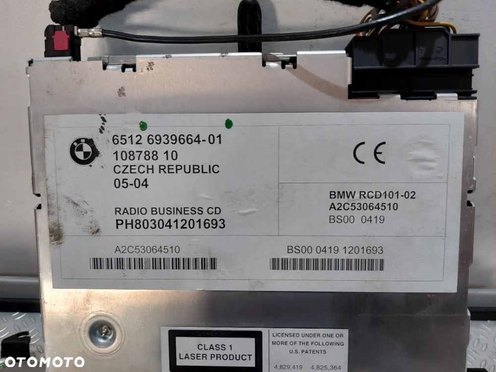 RADIOODTWARZACZ BMW X3 NR 6939664, 693966401 - 3