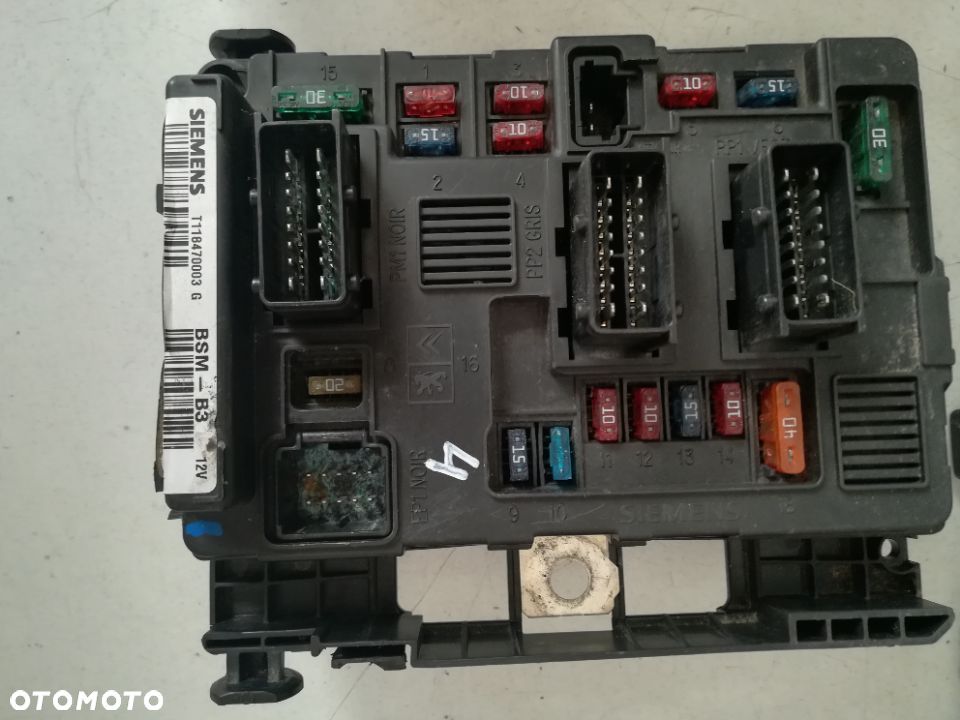 MODUŁ BSM B3 B-3 SKRZYNKA BEZPIECZNIKÓW PEUGEOT CITROEN 9650664080 SIEMENS, DELPHI - 5