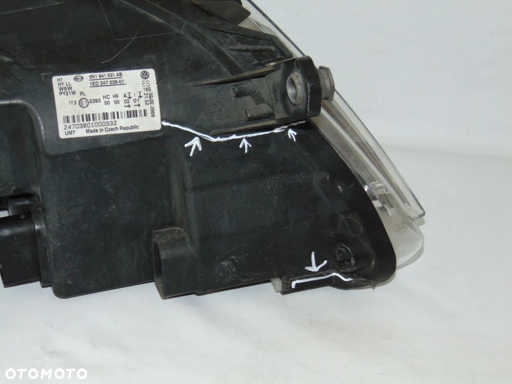 EUROPA lampa przednia przód lewa 5N1941031AB VW Volkswagen Tiguan I 07-11r - 15