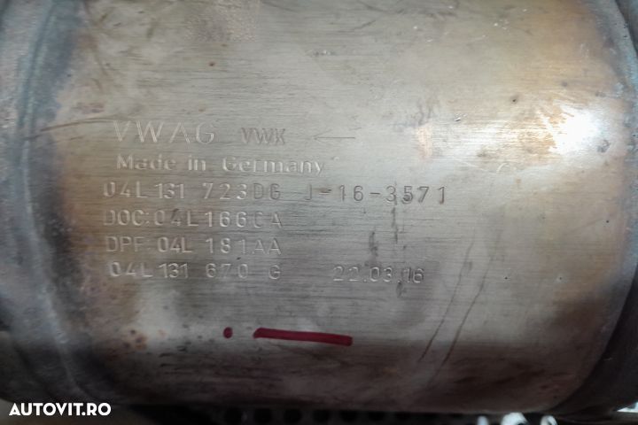 FILTRU DE PARTICULE  04L131723DG / 04L166CA / 04L181AA / 04L131670G 0 - 3