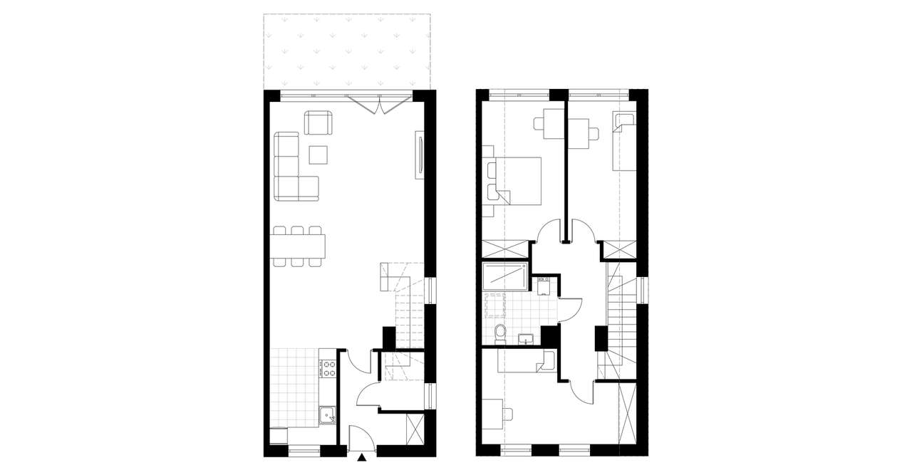 4-pokojowy dom 104m2 + ogródek Bezpośrednio - Pełny obrazek: 4/13