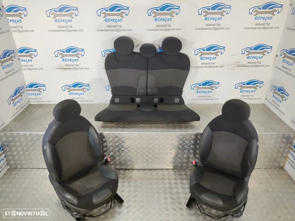 BANCO BANCOS ORIGINAIS MINI COOPER R55 CLUBMAN PELE TECIDO AIRBAG - 8