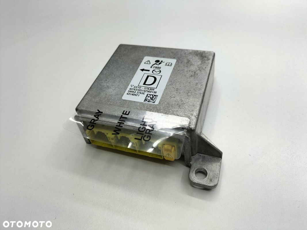MODUŁ SENSOR AIRBAG MAZDA 6 GH GS1D57K30B, 5WK43763C, GS1D-57K30B - 1