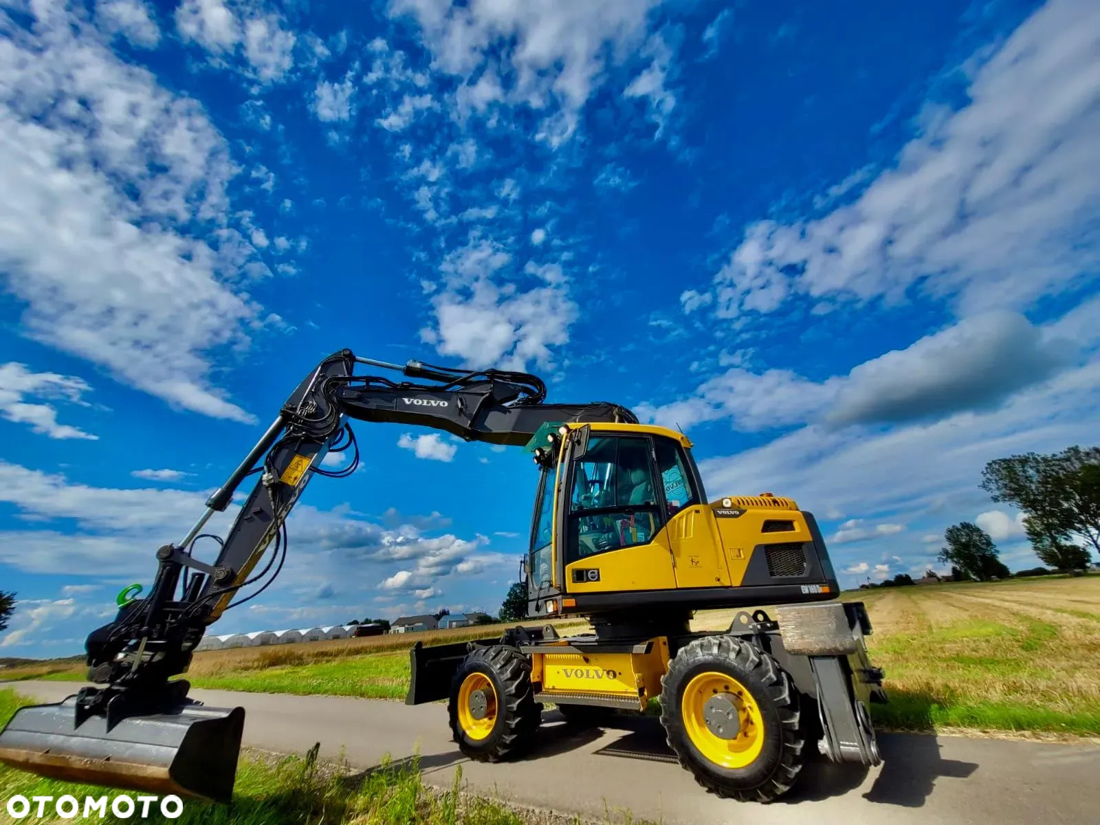 Volvo EW 160 D  Koparka Kołowa, Rototilt Rotator, 4 ŁYZKI Pług, Podpory - 36
