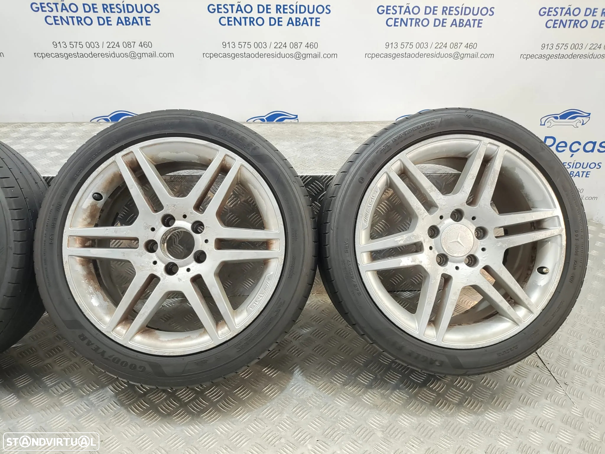 Conjunto Jantes 17 Originais Mercedes Benz Class C W204 AMG 7,5J ET47 5x112 - 6