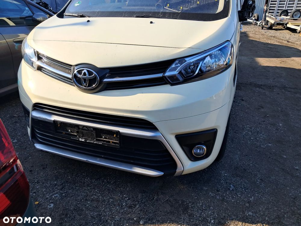 KOMPLETNY PRZÓD TOYOTA PROACE VERSO ELEKTRYK MASKA ZDERZAK BŁOTNIK LEWY PRAWY LAMPA LEWA PRAWA PAS PRZEDNI CHŁODNICE BELKA POD ZDERZAK TRAWERS - 2