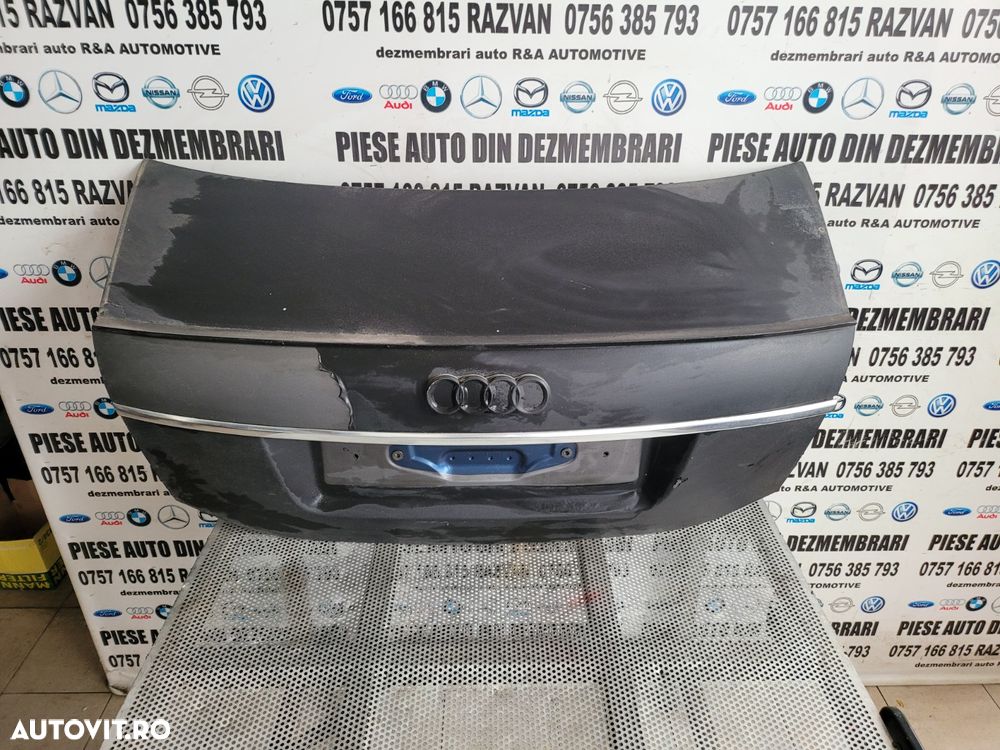 Capota Spate Portbagaj Haion Hayon Audi A6 4F C6 An 2006-2011 Culoare Gri/Este Infoliat Negru - 4