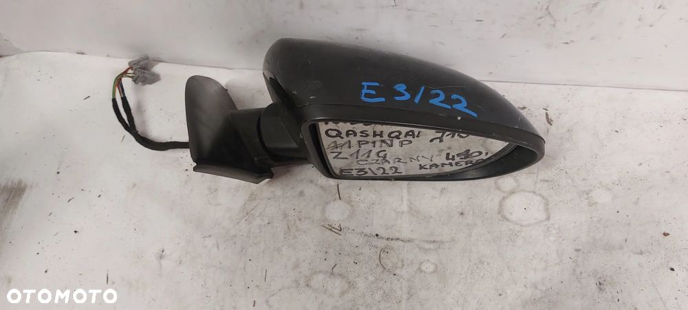 .  LUSTERKO ELEKTRYCZNE NISSAN QASHQAI J10 PRAWE 11PIN Z11G CZARNY !KAMERKA! - 2