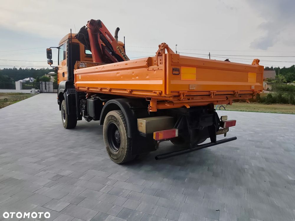 MAN MAN TGA 18.360 HDS Żuraw Wywrotka 4x4 akcja zima - 6