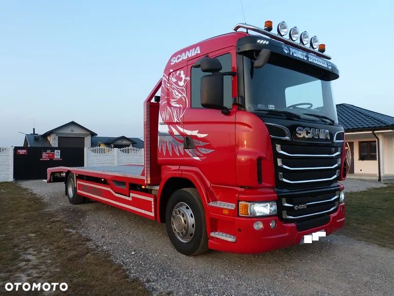 Scania G420 POMOC DROGOWA/ AUTOLAWETA / SPECJALNY / EURO 5 / BEZ EGR / NOWY NAJAZD LORH / DŁ. 8.40 M / XENON  / PODWÓJNA PODŁOGA / - 12