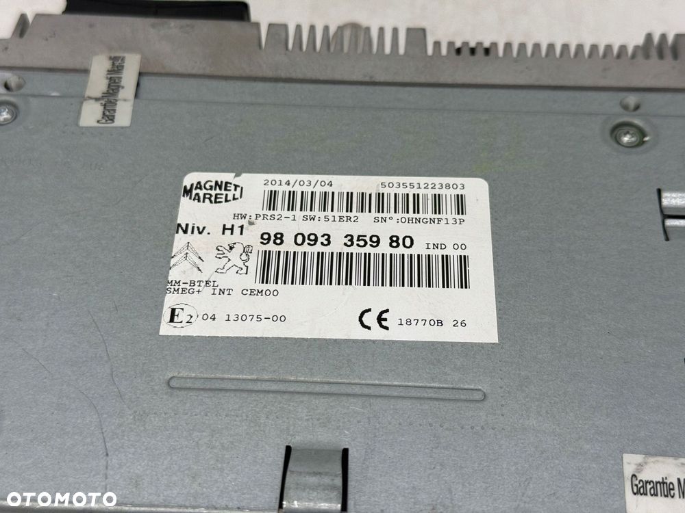 stacja multimedialna radio citroen c4 aircross 9809335980 - 5