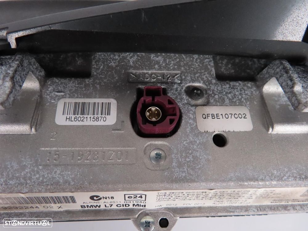 Monitor / Display Central 6.5 Business Usado / Original BMW 1 (F20)/BMW 1 (F21)/... - 6