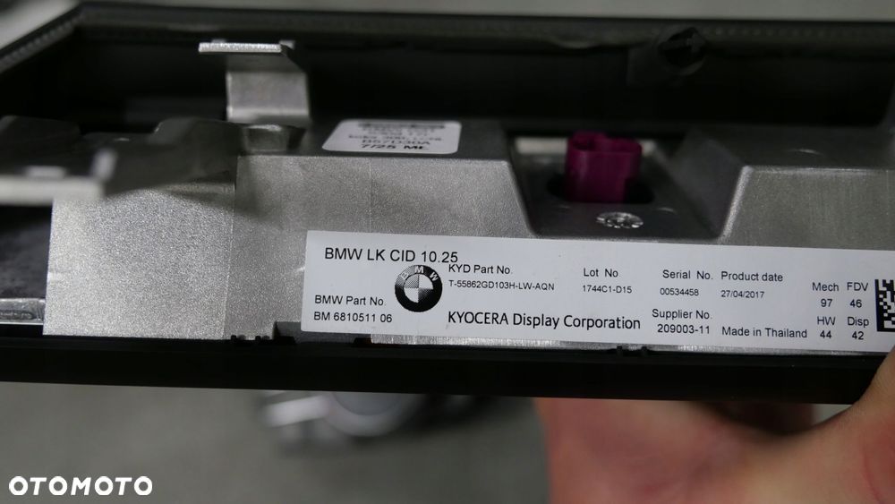 bmw g30 g31 radio nawigacja nbt komplet monitor idrive wiązka 8794112 - 4
