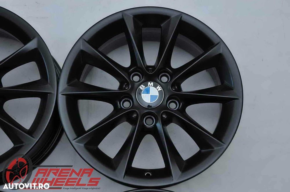 Jante 16 inch Originale BMW Seria 1 F20 F21 R16 Style 411 Negru Mat - 3