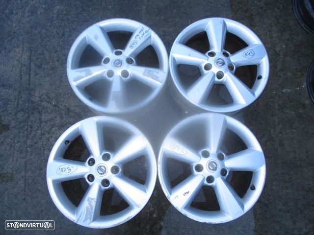 Jogo De Jantes JD110MB55 NISSAN QASHQAI 2007 1.5 DCI  0P 40 17X6.5J 5X115 52MM - 2