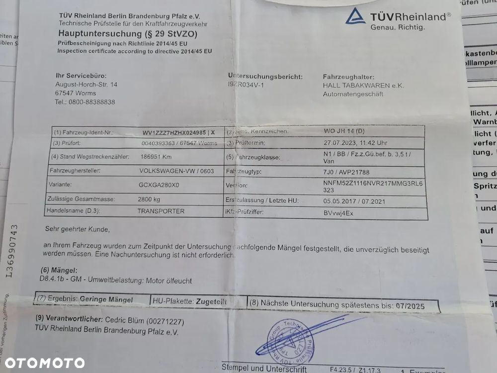 Volkswagen T- 6 Transporter - 36