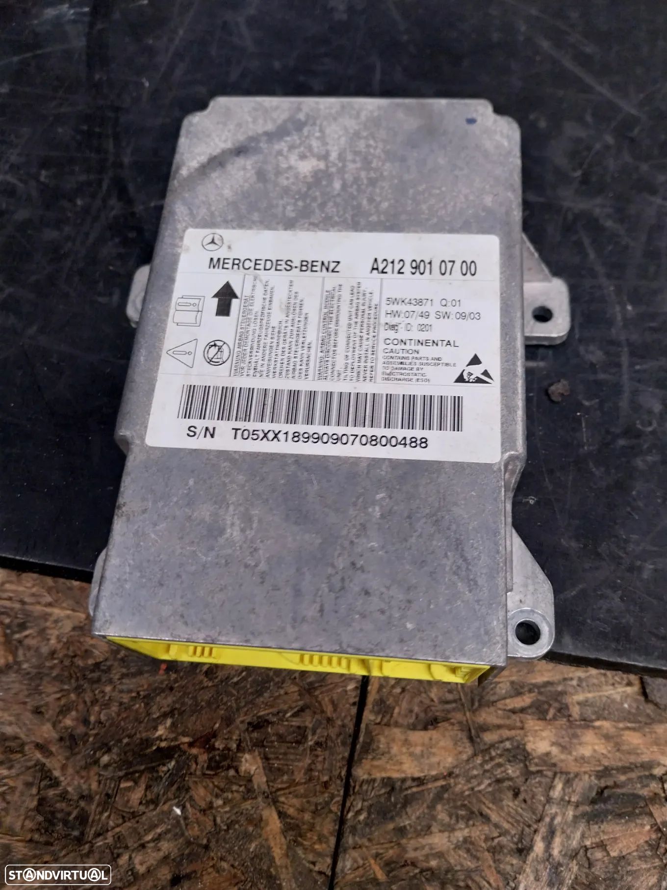 Centralina airbag Mercedes W212 Ref: A2129010700 - 1