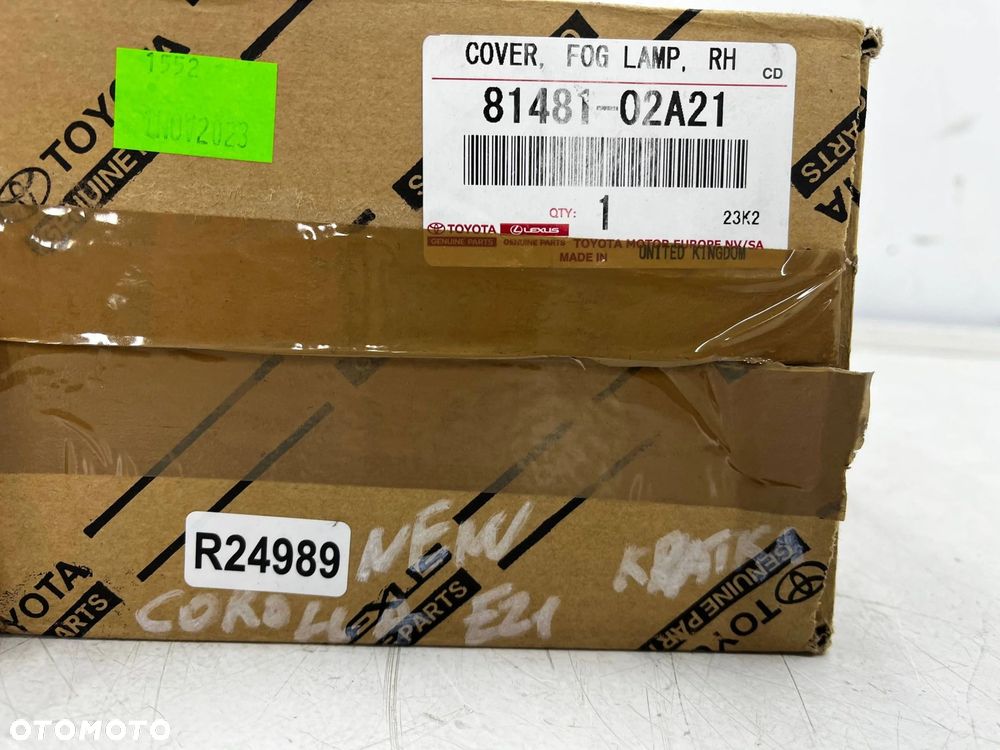 Atrapa Toyota Corolla XII E21 18-22r kratka zderzaka prawa przednia obudowa LED halogenu oryginalna - 8